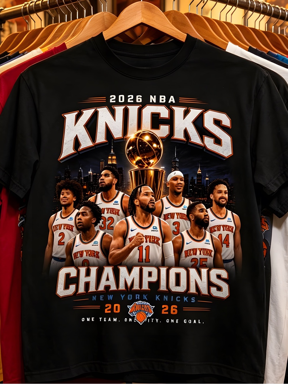 New York Knicks 2026 Champions Short Sleeve Tee - Black